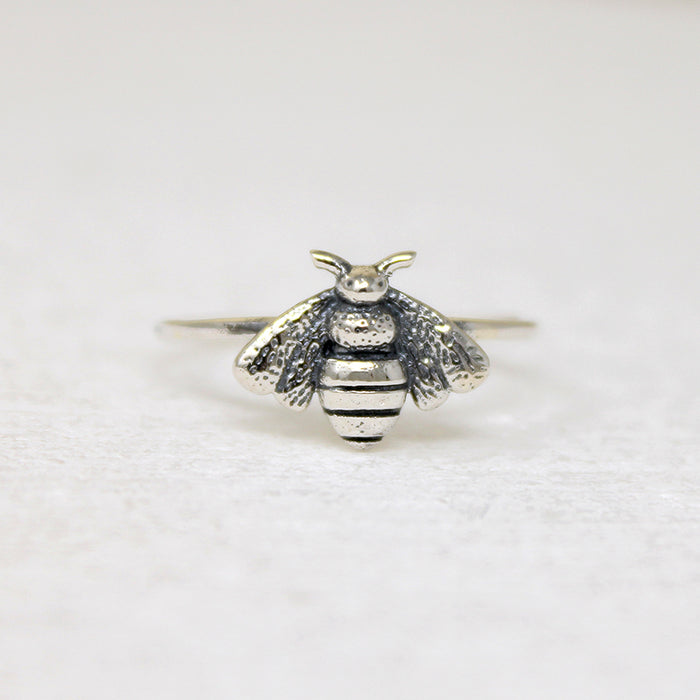 Wee Sterling Silver Bee Artisan Ring