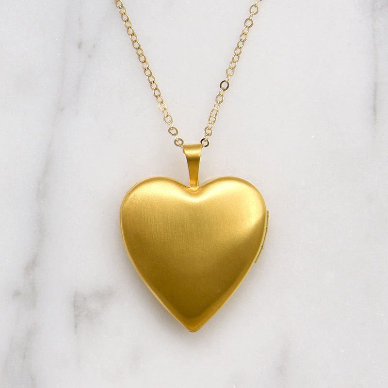 Glowing Heart Locket in Recycled Gold Fill