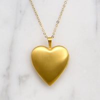 Glowing Heart Locket in Recycled Gold Fill