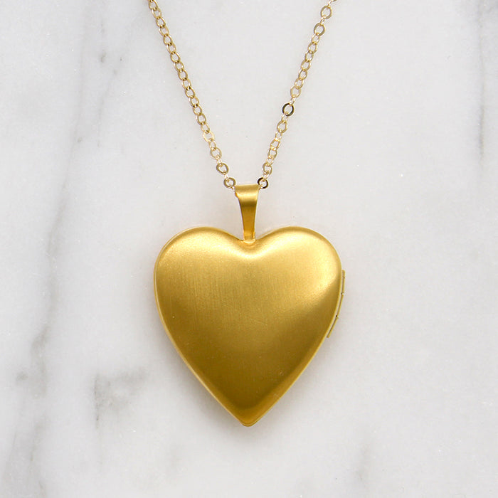 Glowing Heart Locket in Recycled Gold Fill