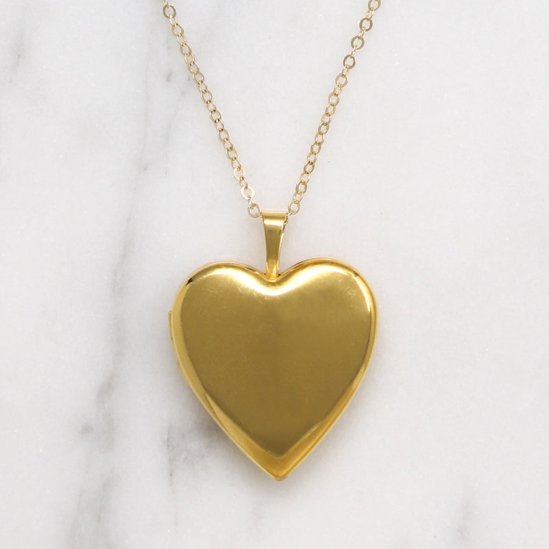 Glowing Heart Locket in Recycled Gold Fill