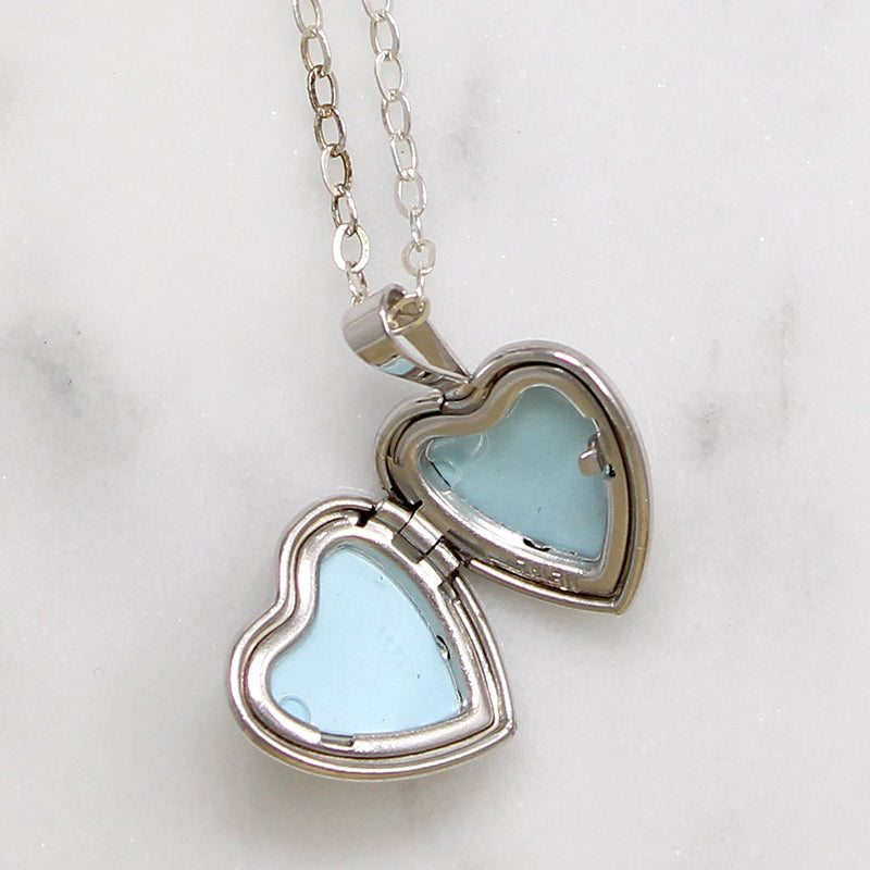 Pretty Little Sterling Silver Heart Locket