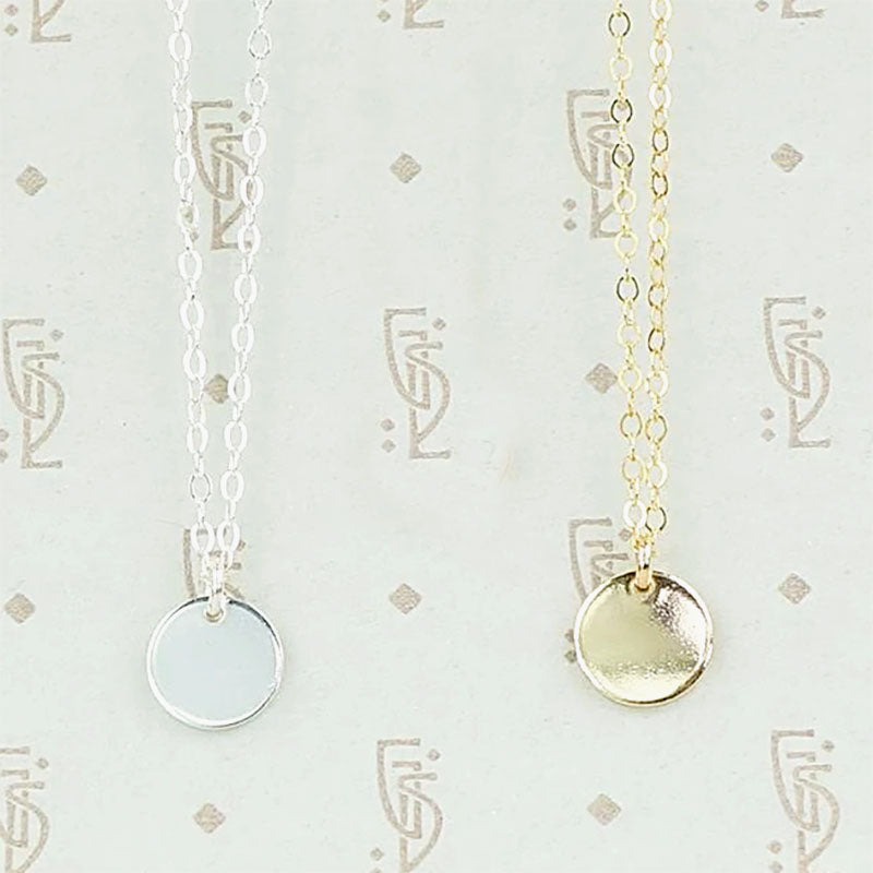 Personalized Stamped Initial Pendant