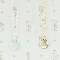 Personalized Stamped Initial Pendant