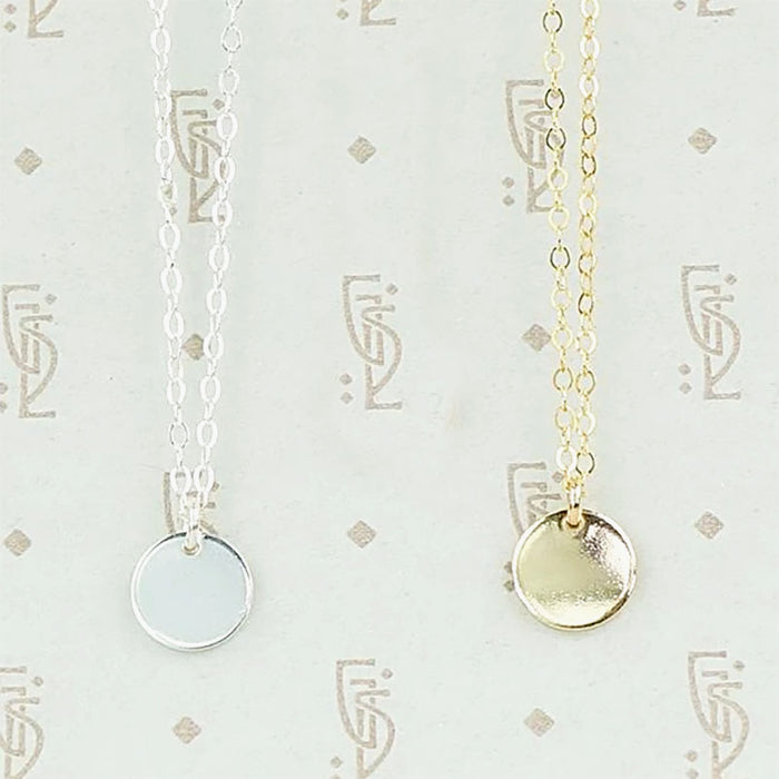 Personalized Stamped Initial Pendant