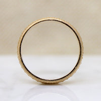 Handsome Scaled 14k Gold NOS Wedding Band