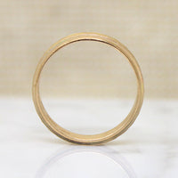 Geometric Bright Cut Faceted 10k Gold NOS Band