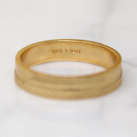 Glittering Geometric Bright Cut 10k Gold NOS Band