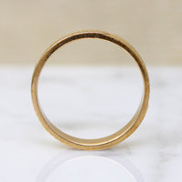 Glittering Geometric Bright Cut 10k Gold NOS Band