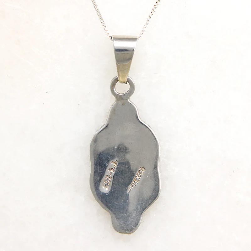 Graphic Sterling Silver Knot Work Pendant  