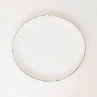 Slender Hawaiian Pua Kala Flower .22" Sterling Bangle