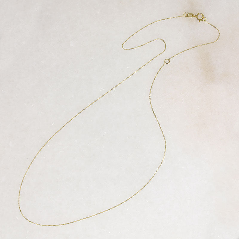 Delicate 14k Recycled Gold Cable Chain