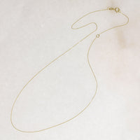 Delicate 14k Recycled Gold Cable Chain