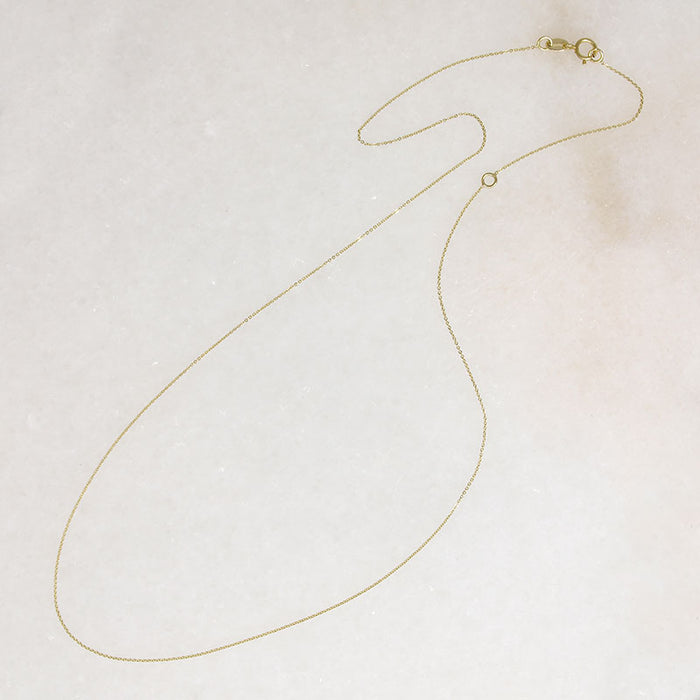 Delicate 14k Recycled Gold Cable Chain