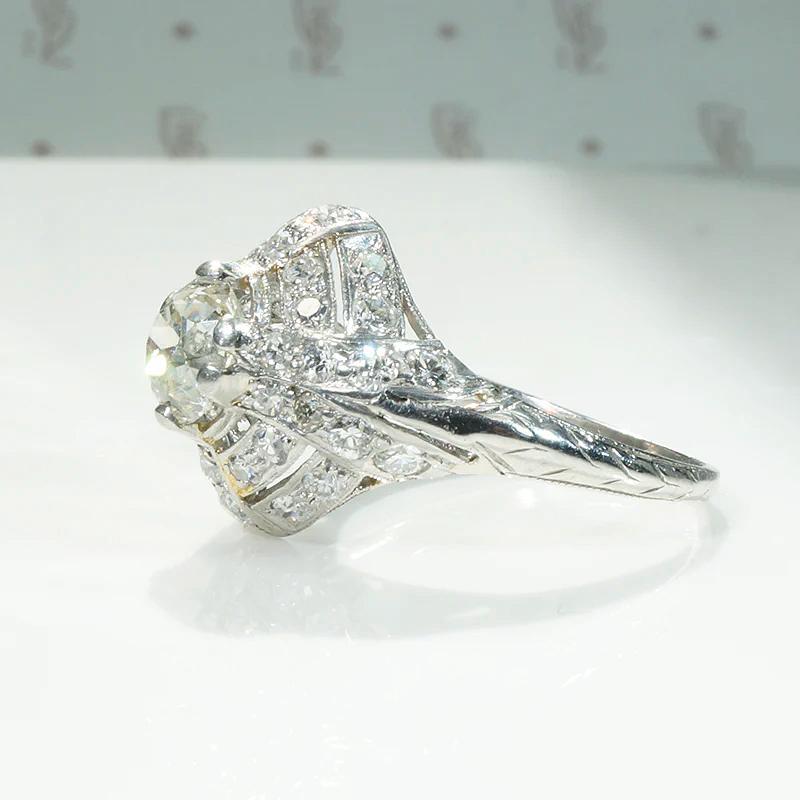 Superb Edwardian Dome Ring with 1.20ct Center Diamond