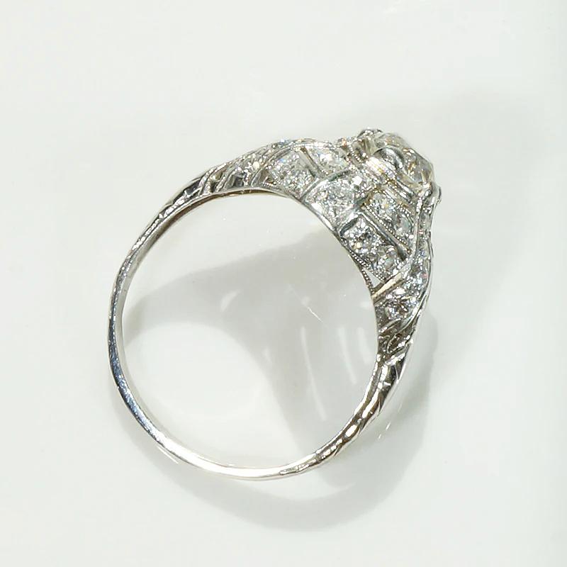 Superb Edwardian Dome Ring with 1.20ct Center Diamond