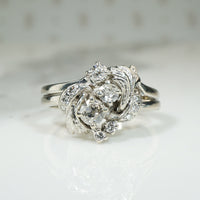 Delightful Old Mine Diamond Engagement Ring