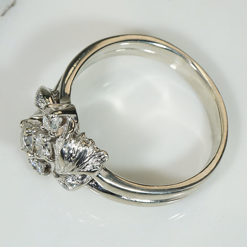 Delightful Old Mine Diamond Engagement Ring