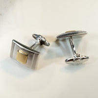 Smart Silver & Gold Cufflinks by Dolan Bullock