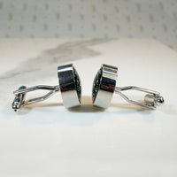 Funky 1970s Compass Cufflinks