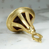 Cupid's Chariot Intaglio Pinchbeck Fob