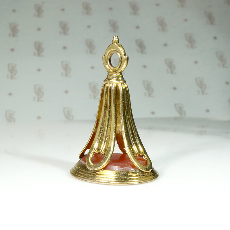 Elegant Victorian Fob with Double-Headed Eagle Seal