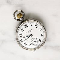 Sterling Silver Art Deco Unicorn Pocket Watch