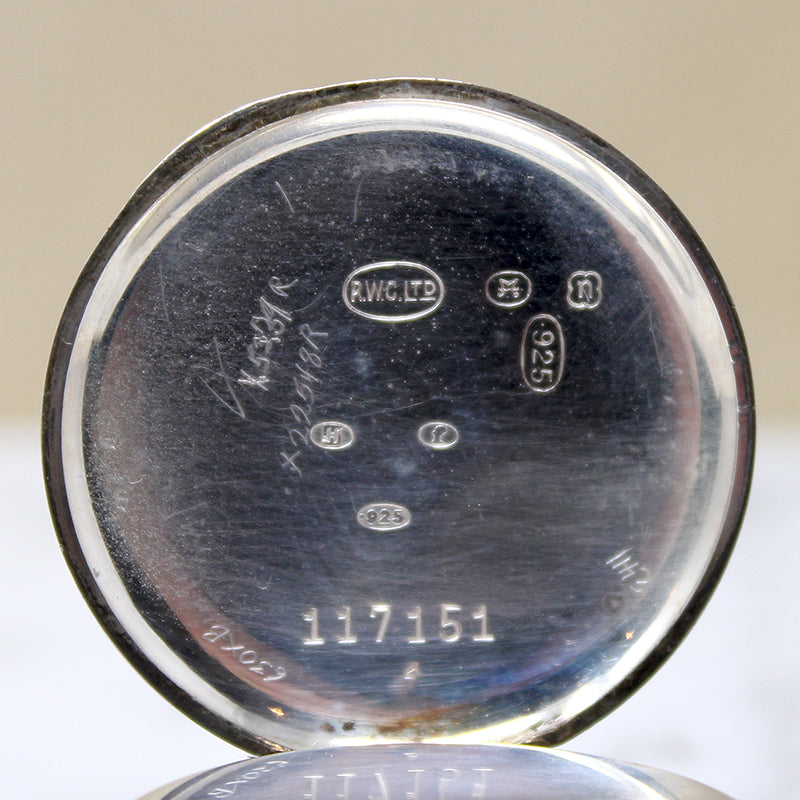 Sterling Silver Art Deco Unicorn Pocket Watch