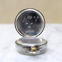 Sterling Silver Art Deco Unicorn Pocket Watch