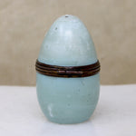 Egg-Shaped Jewelry Box with Painted Ship & Windmill