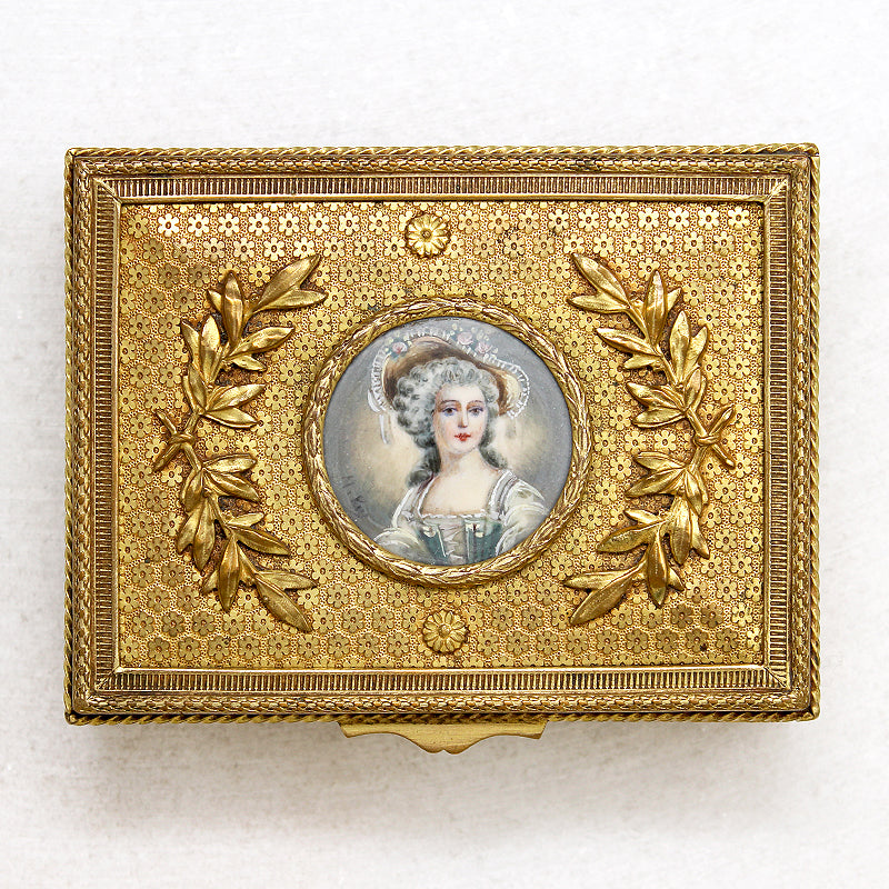 Victorian Gilded Bronze Neoclassical Motif Jewelry Casket