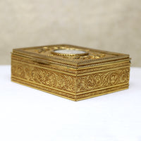 Victorian Gilded Bronze Neoclassical Motif Jewelry Casket