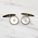 Handsome Mother of Pearl Cufflinks