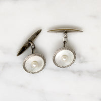 Handsome Mother of Pearl Cufflinks