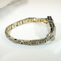 Ornate Ladies' Gruen Watch with Deco Details in White Gold