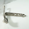 Flamboyant Engraved Silver & Pearl Tie Clip