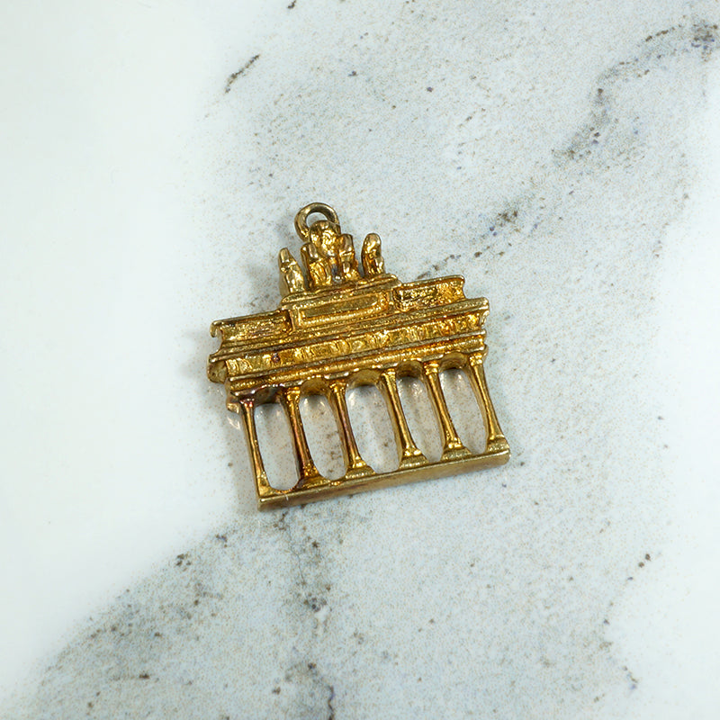 Brandenburg Gate 14k Gold Vintage Charm