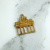 Brandenburg Gate 14k Gold Vintage Charm