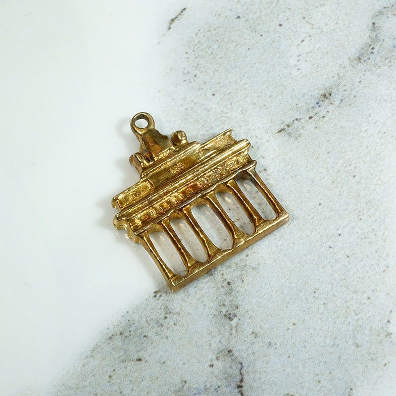 Brandenburg Gate 14k Gold Vintage Charm