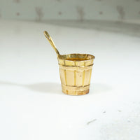 Wee Water Dipper Charm in 14k Gold