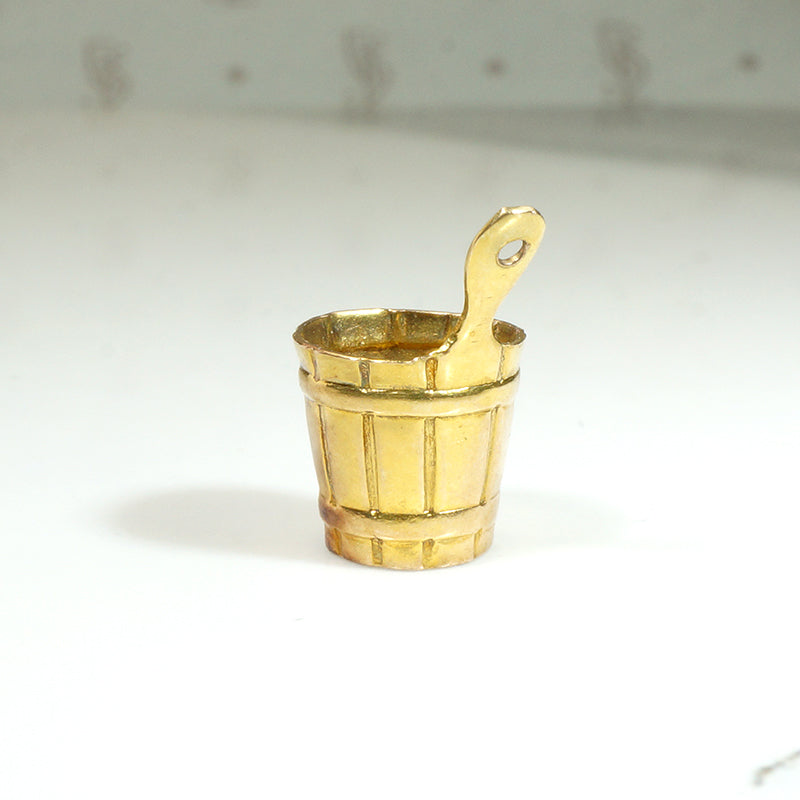 Wee Water Dipper Charm in 14k Gold