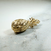 Tropical Pineapple Charm in 14k Gold