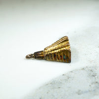 Tikal Mayan Pyramid Charm in 14k Gold