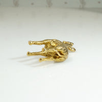 Tiny 3-D Giraffe Charm in 9k Gold