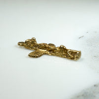Pacific Northwest Coast Totem Pole Gold Charm
