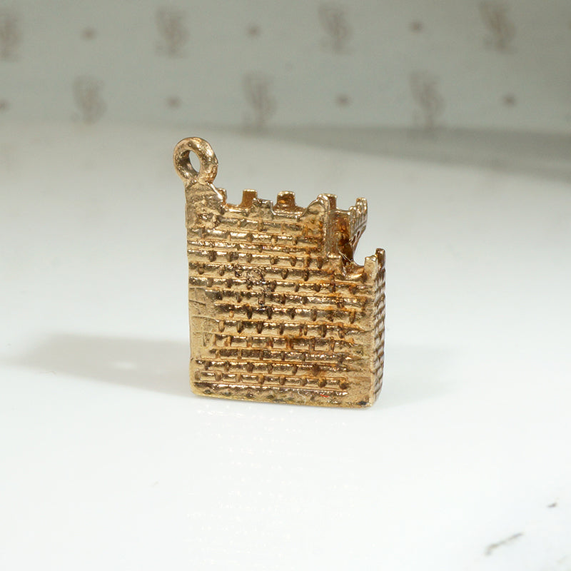 Teeny 9k Gold Blarney Castle Charm