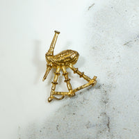 Cunning Wee Bagpipe Charm in 9k Gold