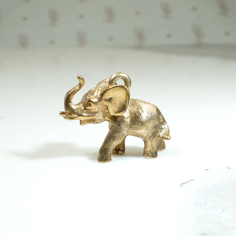 Petite 9k Gold Elephant Lucky Charm
