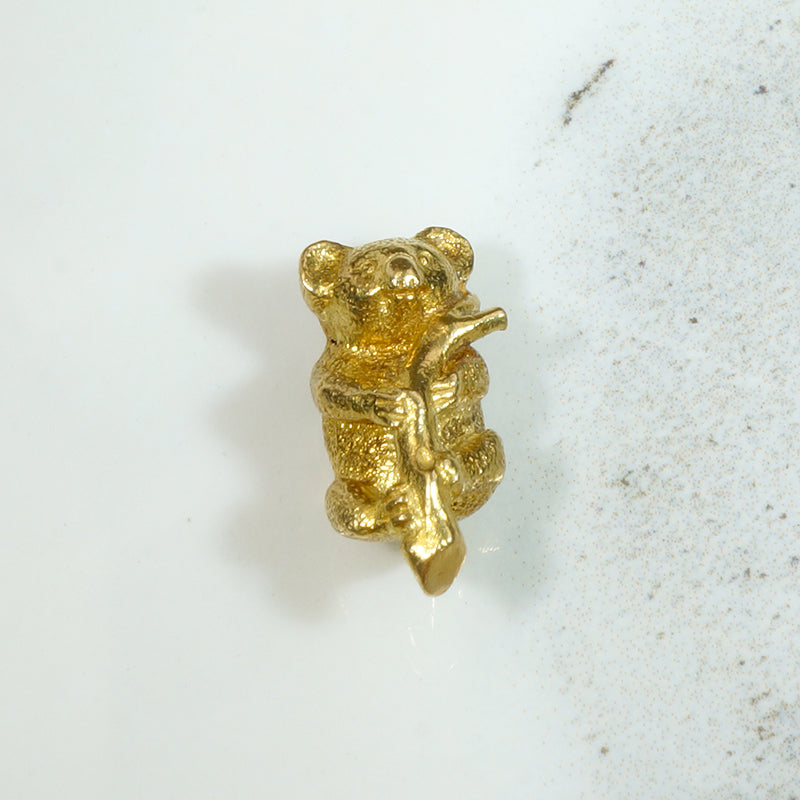 Cuddly Little 18k Gold Koala Bear Charm