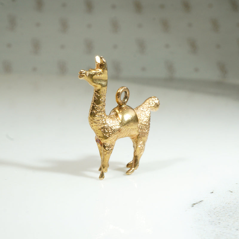 Saucy Little Llama Charm with Just a Hint of Drama